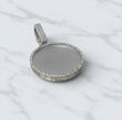 10K White Gold Diamond Memoral Pendant 1.89Ct Dia / 16.67gr / 1.5 - 2.2in