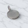 10K White Gold Diamond Memoral Pendant 1.89Ct Dia / 16.67gr / 1.5 - 2.2in