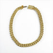 10K Yellow Gold Cuban Link Bustdown Bracelet 1.53Ct Dia / 14.1gr / 5.6mm / 8in