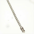 14K White Gold Diamond Tennis Bracelet 10.25Ct Dia Lab Vs / 12.18gr / 4.4mm / 7in
