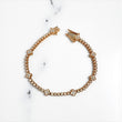14K Rose Gold Diamond Tennis-Clover Bracelet 2.58Ct Dia / 15.2gr / 2.9mm / 7in
