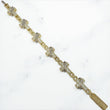 10K Yellow - White Gold Spine-Crosses Bracelet 3.21Ct Dia / 33.67gr / 6.1mm / 8in