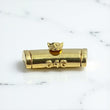 10K Yellow Gold Plain Sleek Lock With Panther / 15.2gr / 15mm / 1.1in