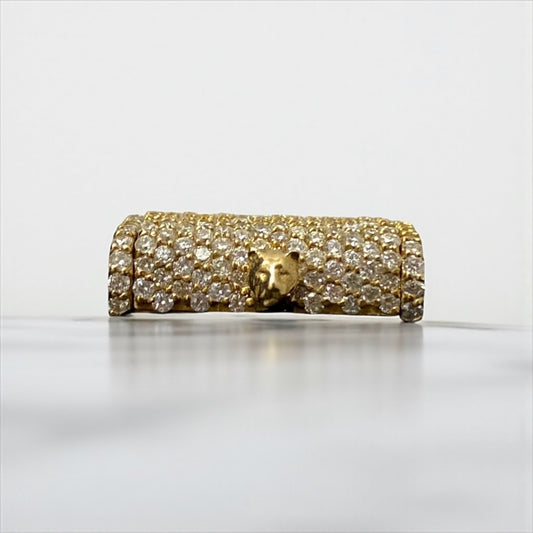 10K Yellow Gold Diamond Sleek Lock 1.43Ct Dia / 5.2gr / 10mm