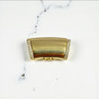 10K Yellow Gold Diamond On The Size Sleek Lock / 10.6gr / 13mm / 1in