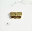 10K Yellow Gold Plain Sleek Lock With Panther / 6gr / 11mm / 0.8in