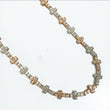 14K Two Tone Gold Diamond Crosses Chain 8.48Ct Dia / 59.49gr / 7.8mm / 22in