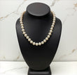Silver White Pearls Chain / 45.7gr / 9.4mm / 17in