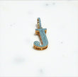 10K Yellow Gold Letter J Pendant With Diamond 1.17Ct / 4.7gr