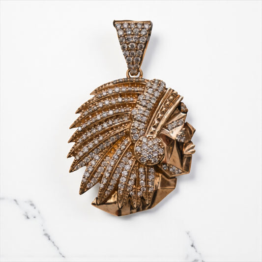 Indio Pendant 14K Yellow Gold With Diamond 1,81ct / 14gr