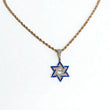 14K Rose Gold Star Of David Pendant With Diamond 0.55Ct / 5gr
