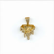 14K Yellow Gold Diamond Pendant / 1.85Ct Dia / 14.5gr