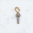10K Yellow Gold Diamond Microphone Pendant / 0.67Ct Dia / 3.6gr