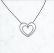 18K White Gold Diamond Big Heart Jewelry Set 1.59Ct / 12gr
