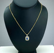 14K Yellow Gold Diamond Luxury Jewelry Set With Sapphire / 10.7gr