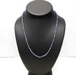 14K Yellow Gold Purple Pearls Chain / 5.9gr / 3.8mm / 19in