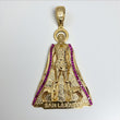 10K Yellow Gold San Lazaro Pendant / 4.08 Ruby / 36.4gr / 3in