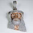 Jesus Pendant 14K Rose Gold With Diamond 2,95ct / 15.3gr