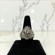 14K White Gold Diamond Lion Ring 0.8Ct Dia / 11.7gr / Size 10