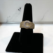 10K Yellow Gold Diamond Letter C Ring 1.47Ct Dia / 6.4gr / Size 9
