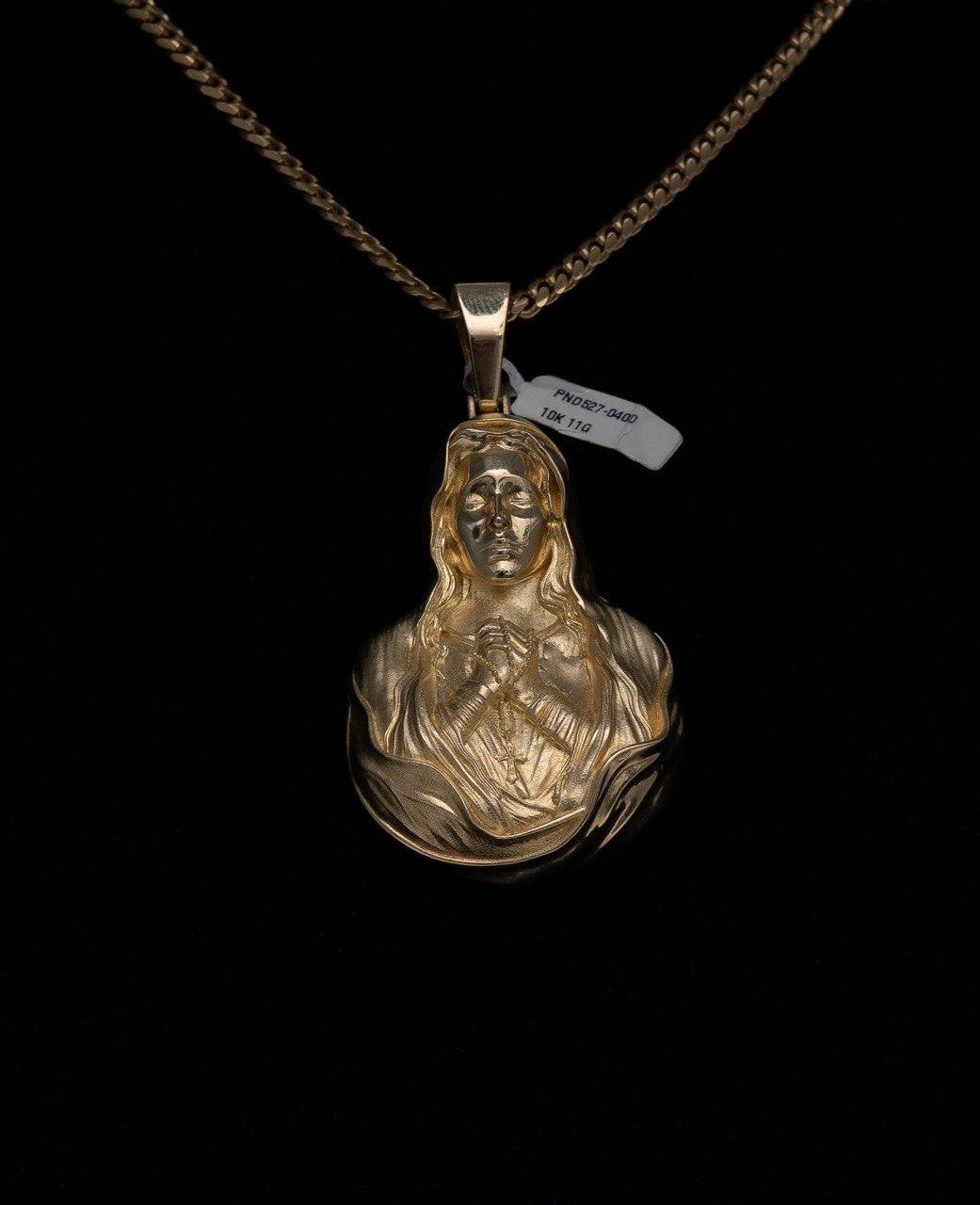 Virgen Maria Pendant 10K Yellow Gold / 11.1gr