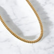 10K YG Cuban Links Chain / 75.15gr / 7.3mm / 22in /