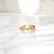10K YG Diamond HK - Letter L Rings / 2.25gr / Sz 6 3/4 / 0.13Wt Dia