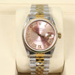 Rolex datejust Pink Face Dia Dial Roman Numbers Ref 16013 Watch / 36mm /