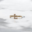 14K YG Letter L  Ring / 1.24gr /  Sz 7 3/4