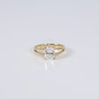 14K YG Lab Diamond Cushion Brilliant Engagement Ring / 3.15gr / Sz 6 / 1.53Ct Lab Dia / E / VS1