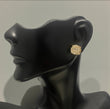 10K Yellow Gold Diamond Round Flower Stud Earrings 0.98Ct Dia / 2.86gr