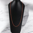 14K Yellow Gold Coral Chain / 16.7gr / 4mm / 40in