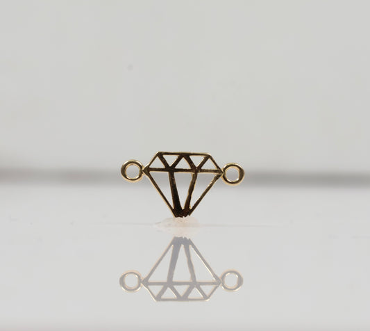 18K YG Diamond  Ironwork / 0.38gr / 0.4in /