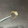 14K Yellow Gold Lab Diamond Round Brilliant Engagement Ring 2.66Ct Lab Dia Vs / 4.47gr / Size 6 3/4