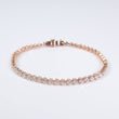 14K RG Lab Diamond Tennis Bracelet / 5.5gr / 3.2mm / 7in / 4.82Ct Lab / VS / F