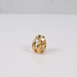 18K Yellow Gold Mary Braided Hoop Earrings 1.25gr / 0.55in