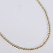 14K YG Military Balls Diamond Cut Chain / 17gr / 3mm / 24in /