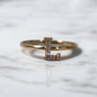 14K YG Letter L Rings / 1.28gr / 7 3/4