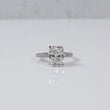 14K WG Lab Diamond Cushion Brilliant With Certificate Engagement Ring / 3.51gr / Sz 7 / 3.59 CTTW Lab VS / E-F