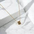 14K Yellow Gold Letter E Jewelry Set / 1.7gr / 1.2mm / 18in