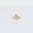 Letter B Ring 14K Yellow Gold With Zirconia / 1.8gr / Size 7