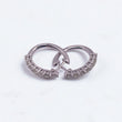 14K White Gold c Earrings 1.44Ct / 3.5gr