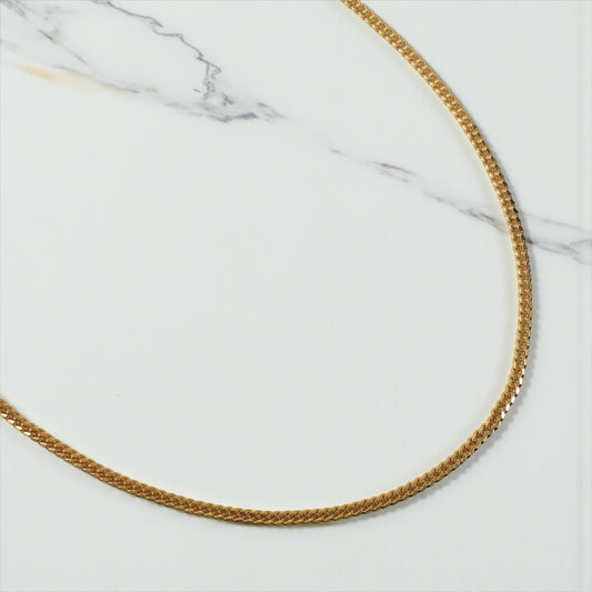 Yellow Gold Over Silver 999 Micro Cuban Links Chain / 14.1gr / 2.7mm / 24in /