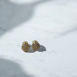 10K Yellow Gold Diamond Flower Stud Earrings 0.16Ct Dia / 1gr