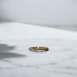 18K Yellow - White Gold Rope Ring / 2.4gr / Size 9.5