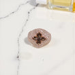10K RG Diamond Clover With Brown Sapphire Rings / 9.66gr / Sz 10 / S-1.9Ct / D-2.15Ct