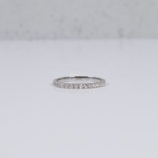 14K WG Lab Diamond Emerald Cut With Certificate Engagement Ring / 4.16gr / Sz 6.5 / 3.32 CTTW Lab VS / E-F