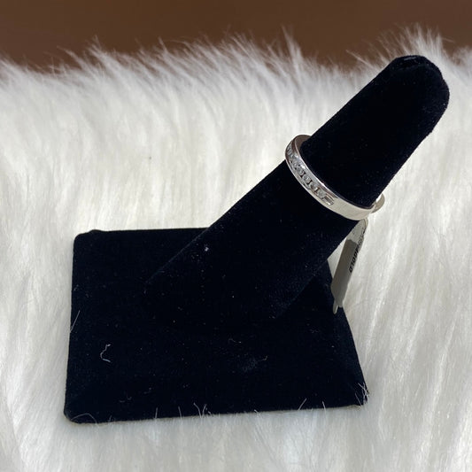 14K White Gold Diamond Luxury Engagement Ring Ct Dia / 3.1gr / Size 5