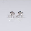 14K WG Lab Diamond Pear Cut Stud Earrings / 1gr / 7mm / 1 CTTW Lab VS / E-F