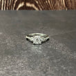 14K White Gold Diamond Luxury Engagement Ring 0.67Ct Dia / 3.56gr / Size 6.5